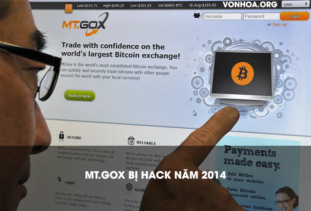 Mt.GOX bị tấn công năm 2014
