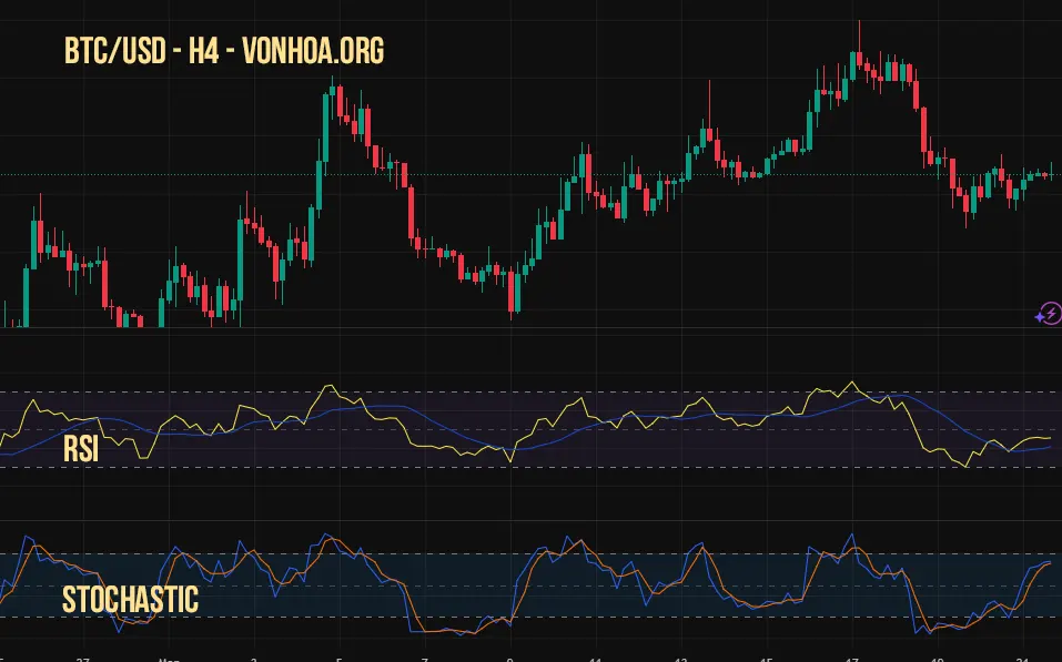 Chi bao rsi va stochastic khac nhau nhu nao
