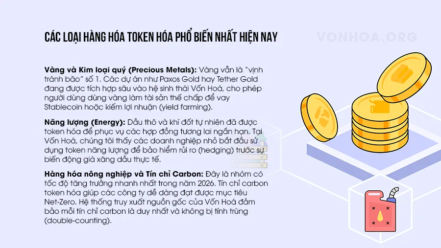cac loai hang hoa token hoa pho bien nhat hien nay